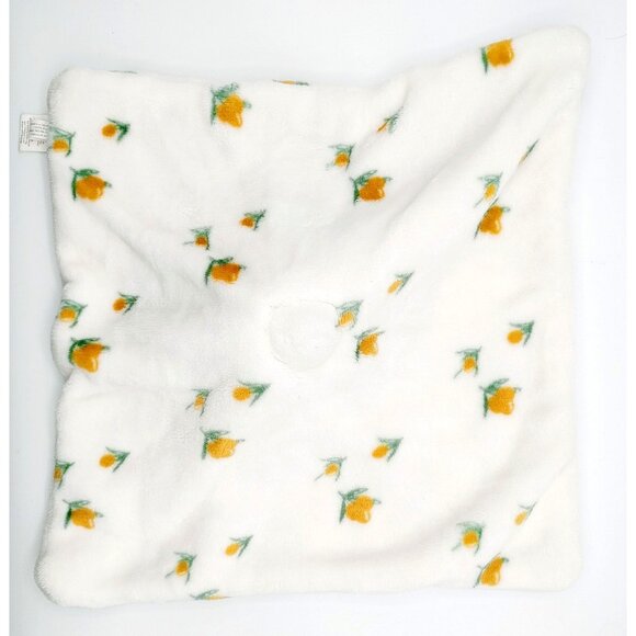 Lila & Jack White Gold Yellow Flowers Bow BEAR Baby Security Blanket Lovey 14x15 - Picture 3 of 4